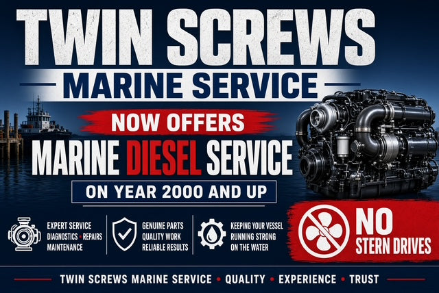Diesel Marine Engine Service Is Now Available at Twin Screws!