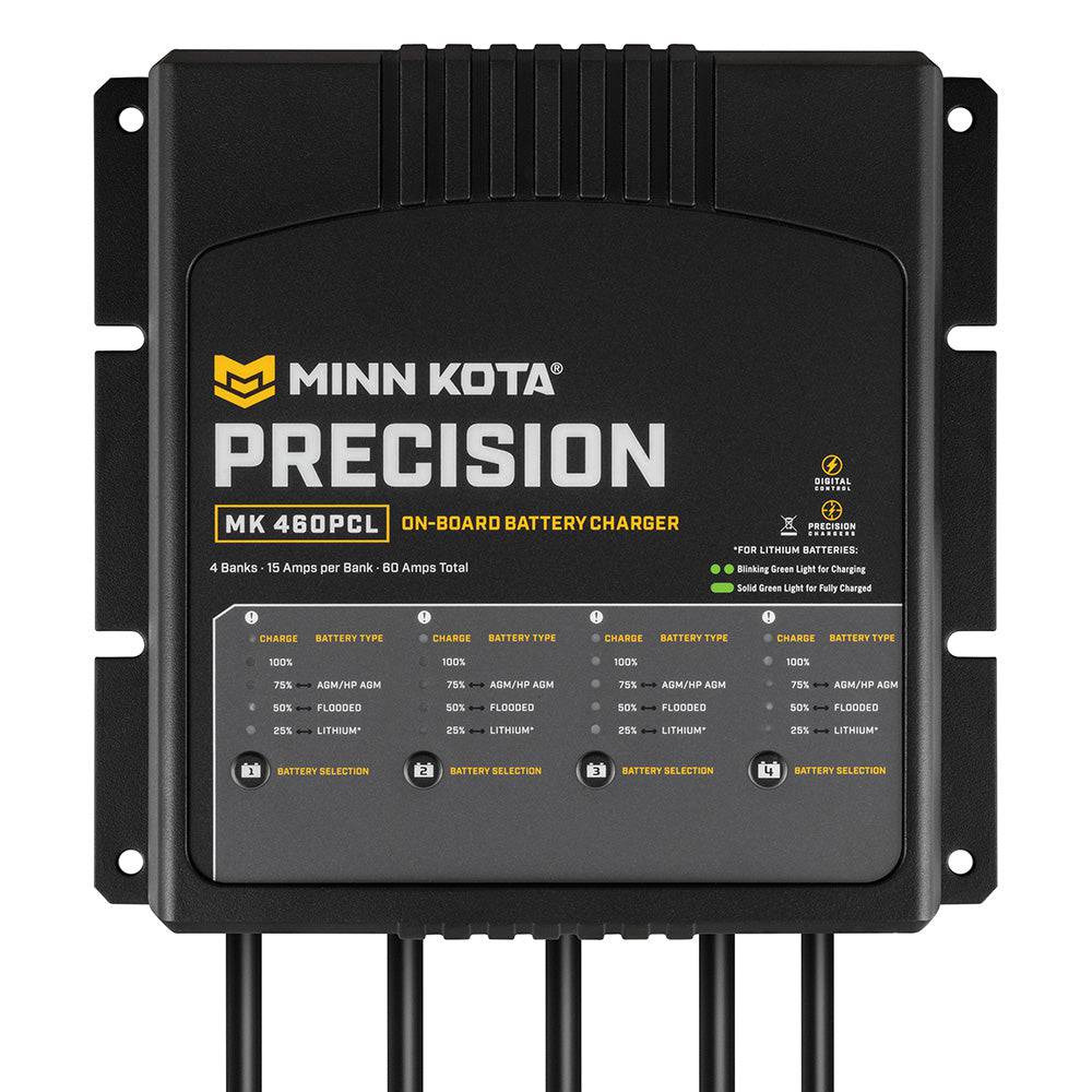 Minn Kota On-Board Precision Charger MK-460 PCL 4 Bank x 15 AMP LI Optimized Charger [1834604] - Twin Screws Marine Service