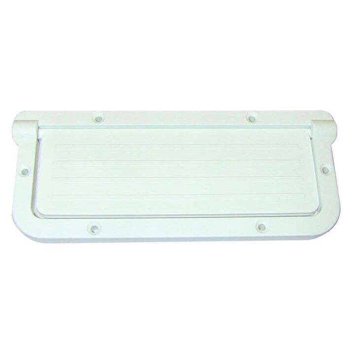 T-H Marine Large Rectangular Scupper - White [LRS-2-DP] - Twin Screws Marine Service