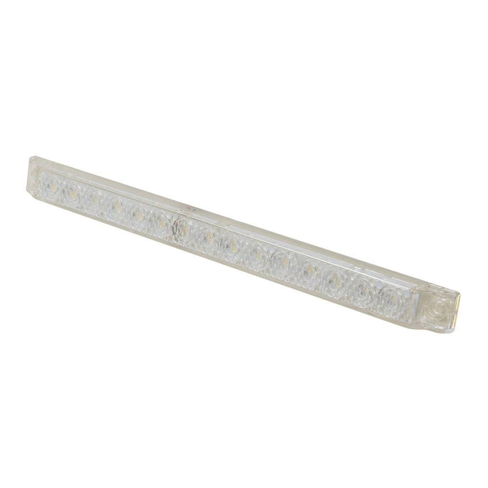 Scandvik 8" LED Light Strip - White w/Gasket - 12V [41644P] - Twin Screws Marine Service