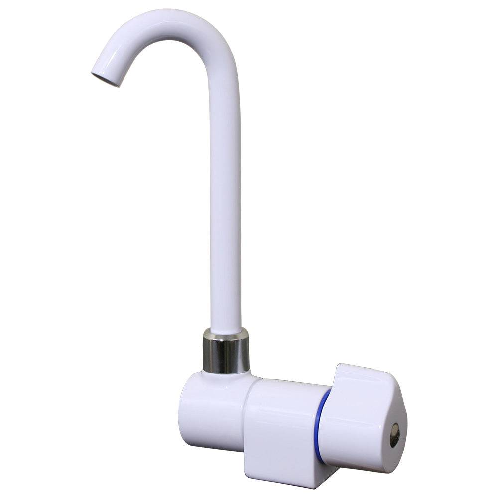 Scandvik Tall Tap w/Folding Spout - White Powder Coat Finish [10182P] - Twin Screws Marine Service