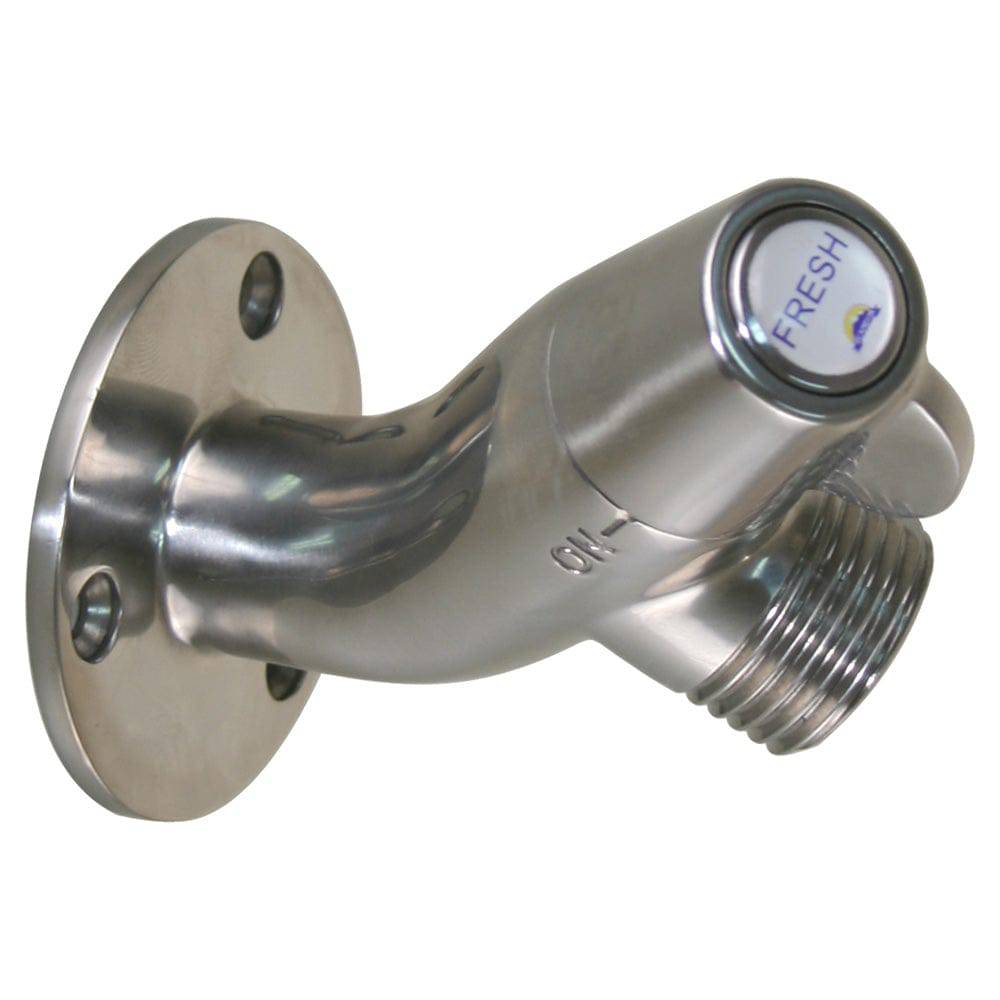 Scandvik Ceramic Angled Washdown Valve - SS Spigot [10175P] - Twin Screws Marine Service