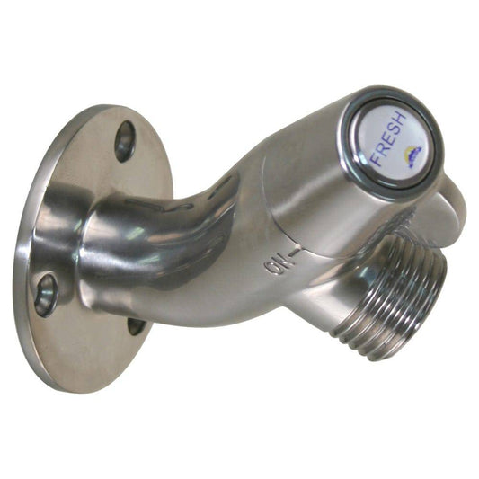 Scandvik Ceramic Angled Washdown Valve - SS Spigot [10175P] - Twin Screws Marine Service