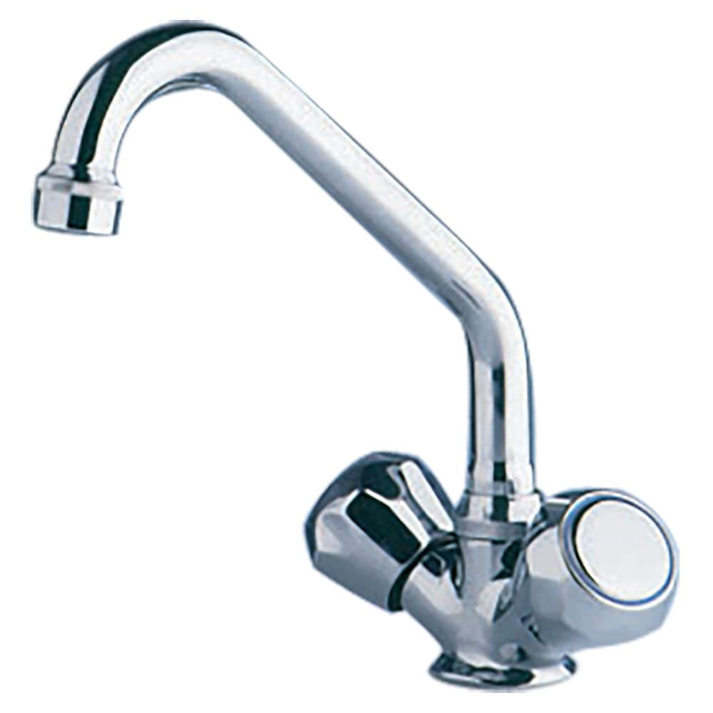Scandvik Chrome Galley Mixer w/Swivel Spout [10422P] - Twin Screws Marine Service
