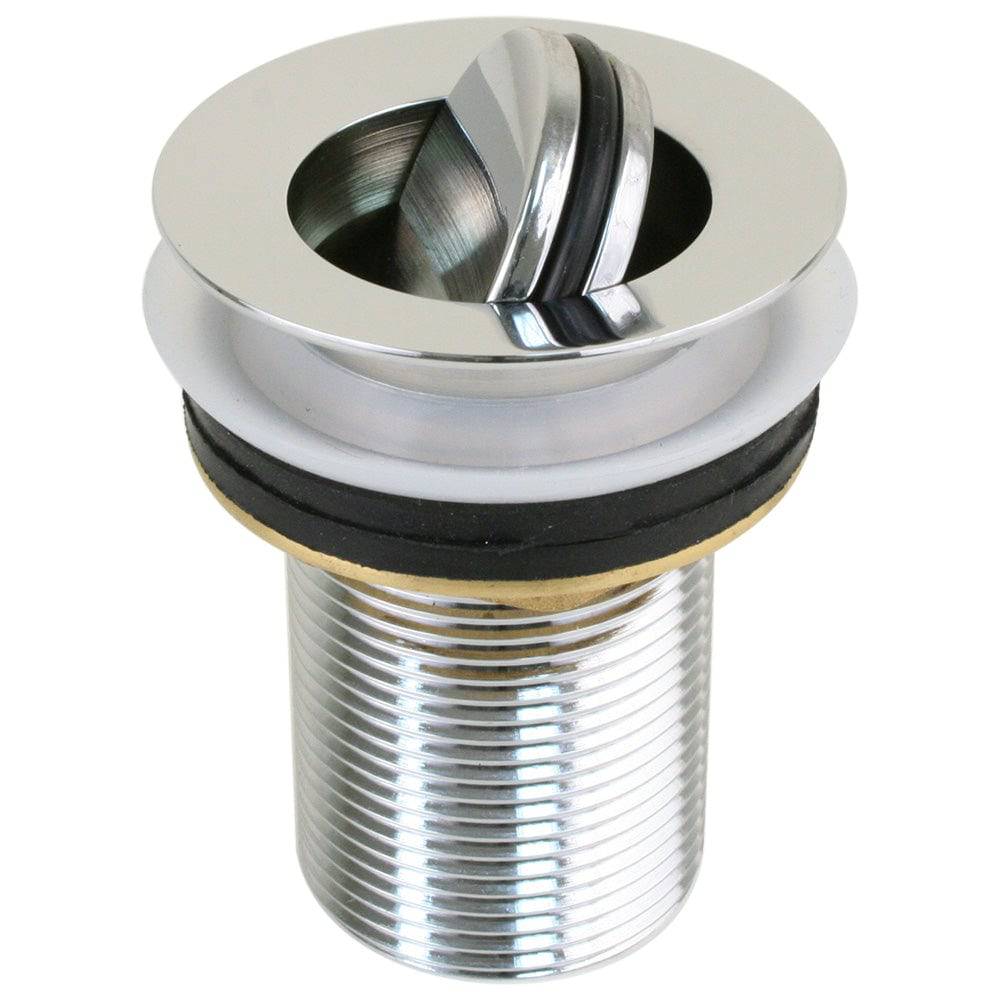 Scandvik Sink Drain w/Flip Stopper - Chrome Plated Brass [19006P] - Twin Screws Marine Service