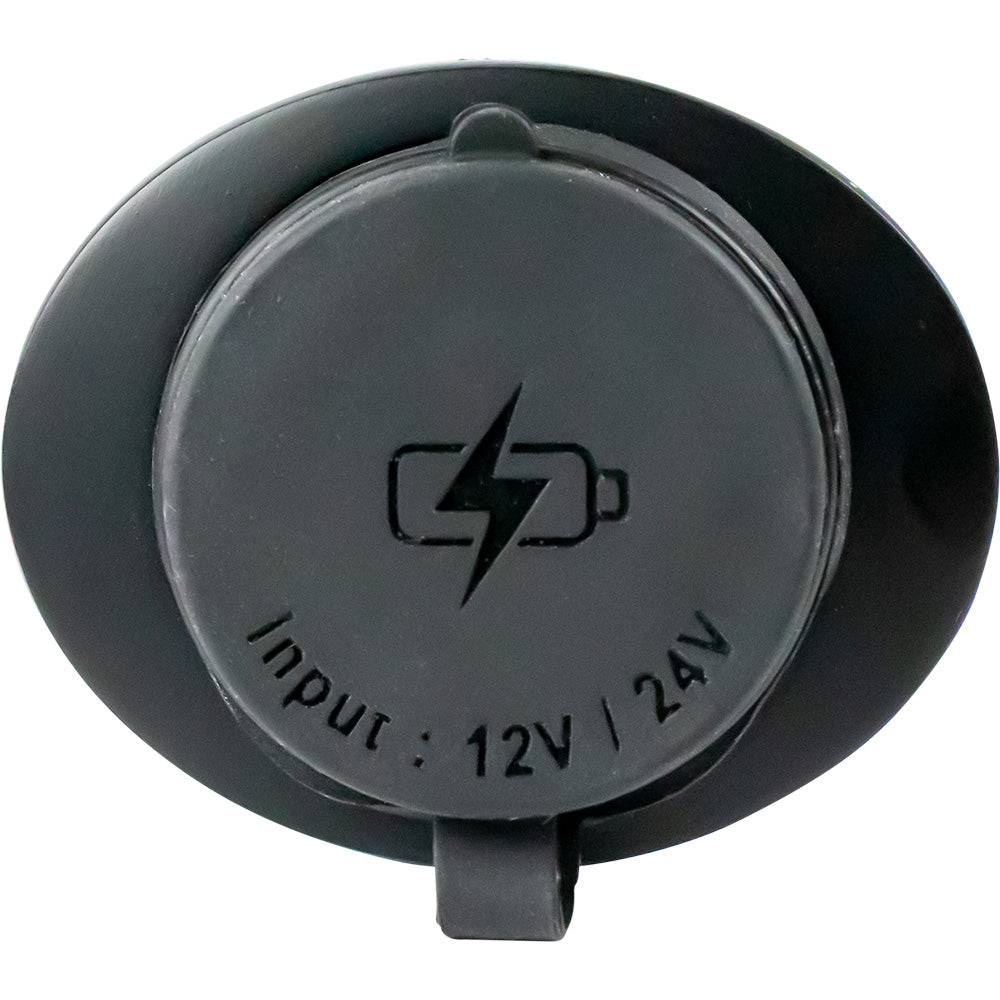 Sea-Dog Oval Surface Mount USB 3.0  USB-C Power Socket [426535-1] - Twin Screws Marine Service