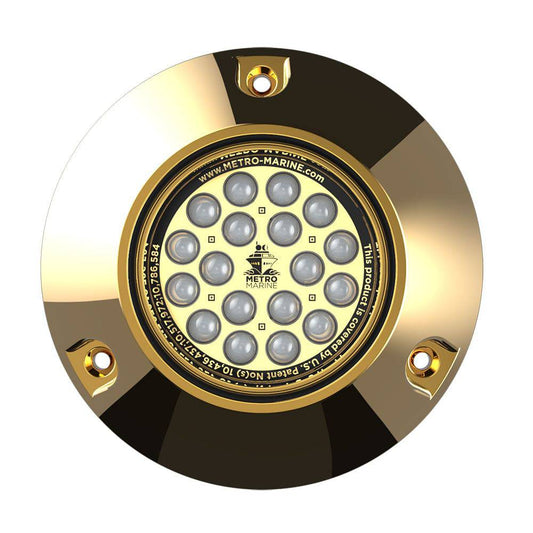 Metro Marine High-Output Submersible Underwater Light w/Intelligent Monochromatic LEDs - Aqua, 45 Beam [F-BMR1-A3-45] - Twin Screws Marine Service