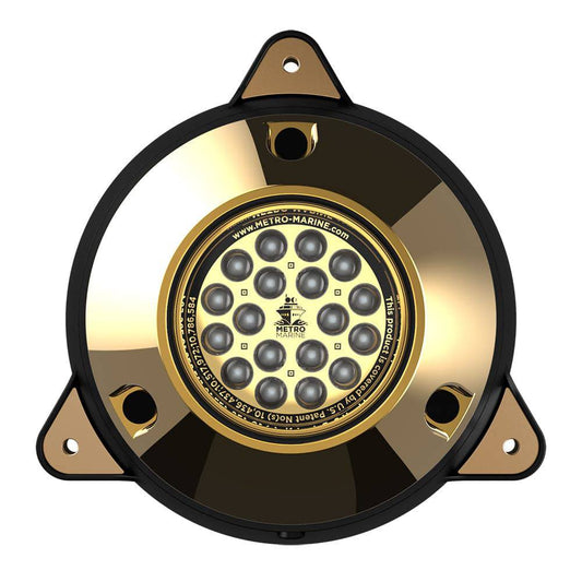 Metro Marine High-Output Surface Mount Underwater Light w/Intelligent Monochromatic LEDs - Green, 45 Beam [F-SMR1-G3-45] - Twin Screws Marine Service
