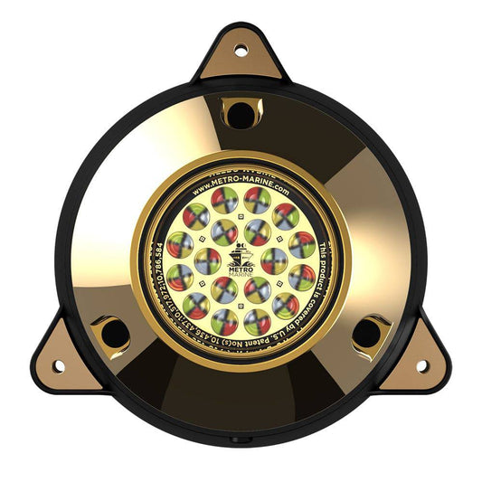 Metro Marine High-Output Surface Mount Underwater Light w/Intelligent Full Spectrum LEDs - RGBW, 45 Beam [F-SMR1-FS-45] - Twin Screws Marine Service