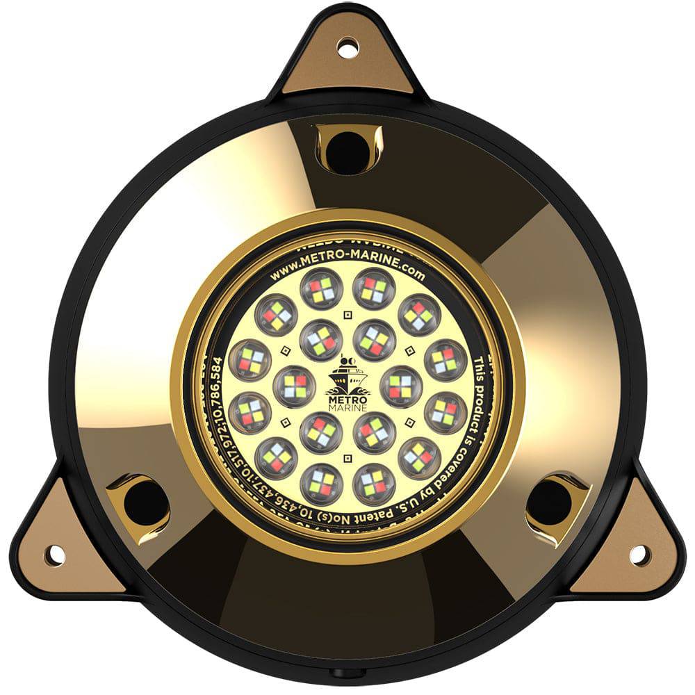 Metro Marine High-Output Surface Mount Underwater Light w/Intelligent Full Spectrum LEDs - RGBW, 90 Beam [F-SMR1-FS-90] - Twin Screws Marine Service