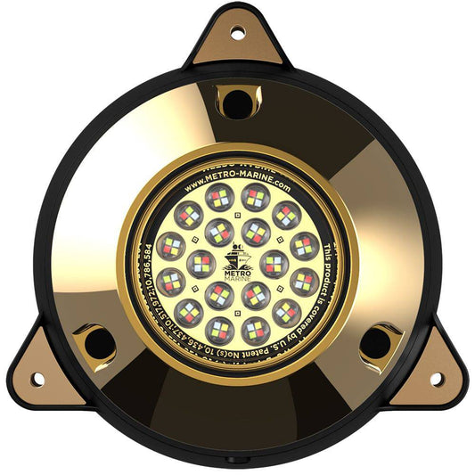 Metro Marine High-Output Surface Mount Underwater Light w/Intelligent Full Spectrum LEDs - RGBW, 90 Beam [F-SMR1-FS-90] - Twin Screws Marine Service