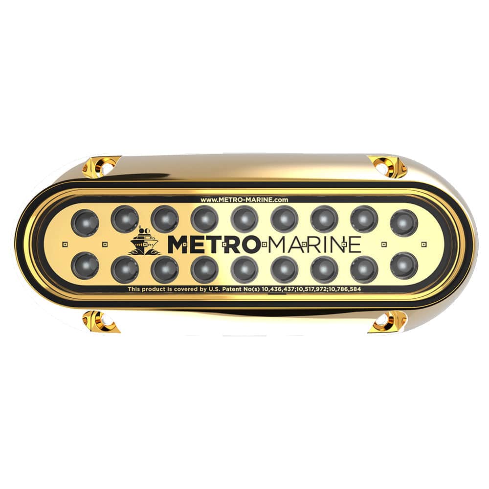 Metro Marine High-Output Elongated Underwater Light w/Intelligent Monochromatic LEDs - Green, 90 Beam [F-BME1-H-G3-90] - Twin Screws Marine Service