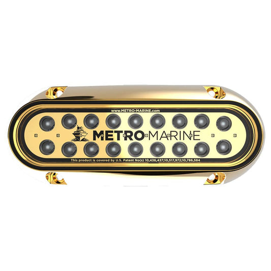 Metro Marine High-Output Elongated Underwater Light w/Intelligent Monochromatic LEDs - Green, 90 Beam [F-BME1-H-G3-90] - Twin Screws Marine Service