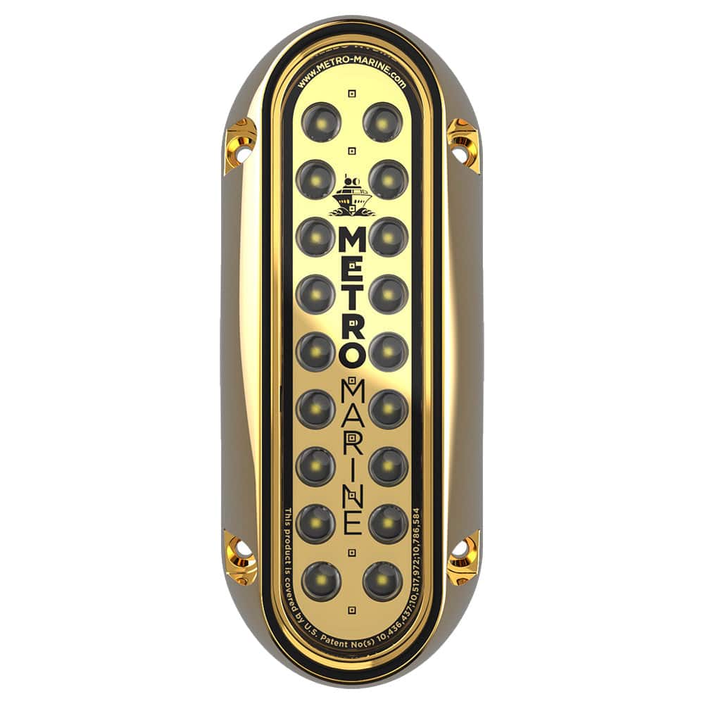 Metro Marine High-Output Elongated Vertical Mount Light w/Intelligent Monochromatic LEDs - White, 90 Beam [F-BME1-V-W3-90] - Twin Screws Marine Service