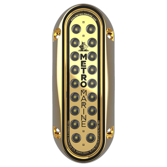 Metro Marine High-Output Elongated Vertical Mount Light w/Intelligent Monochromatic LEDs - White, 90 Beam [F-BME1-V-W3-90] - Twin Screws Marine Service