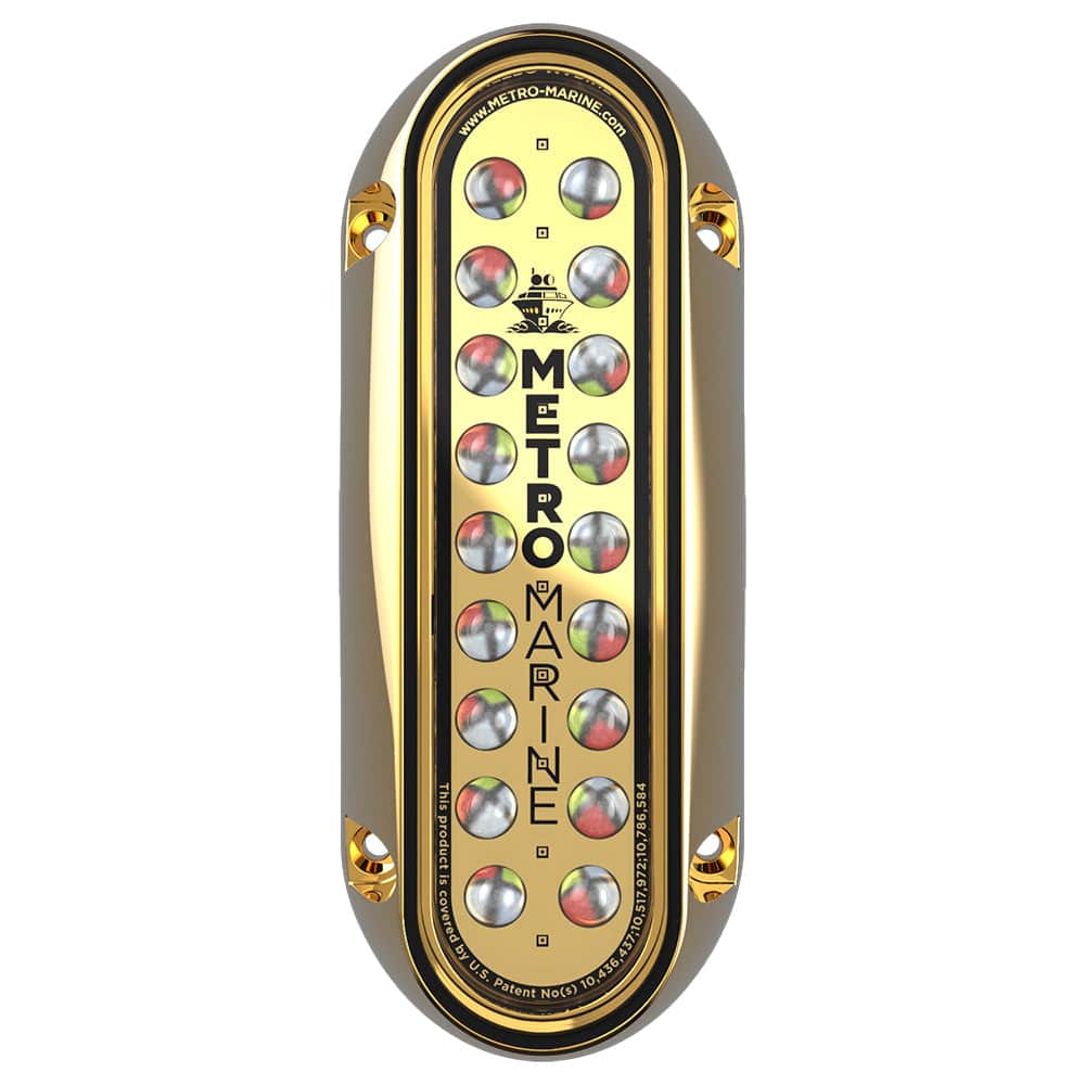 Metro Marine High-Output Elongated Vertical Mount Light w/Intelligent Full Spectrum LEDs - RGBW, 45 Beam [F-BME1-V-FS-45] - Twin Screws Marine Service