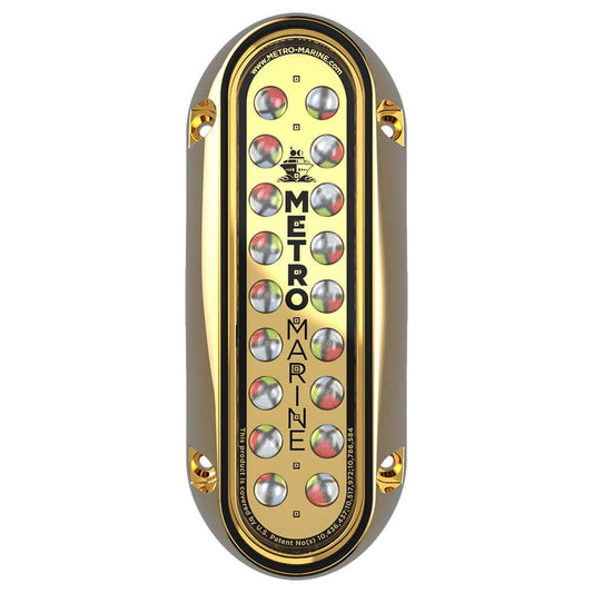Metro Marine High-Output Elongated Vertical Mount Light w/Intelligent Full Spectrum LEDs - RGBW, 45 Beam [F-BME1-V-FS-45] - Twin Screws Marine Service