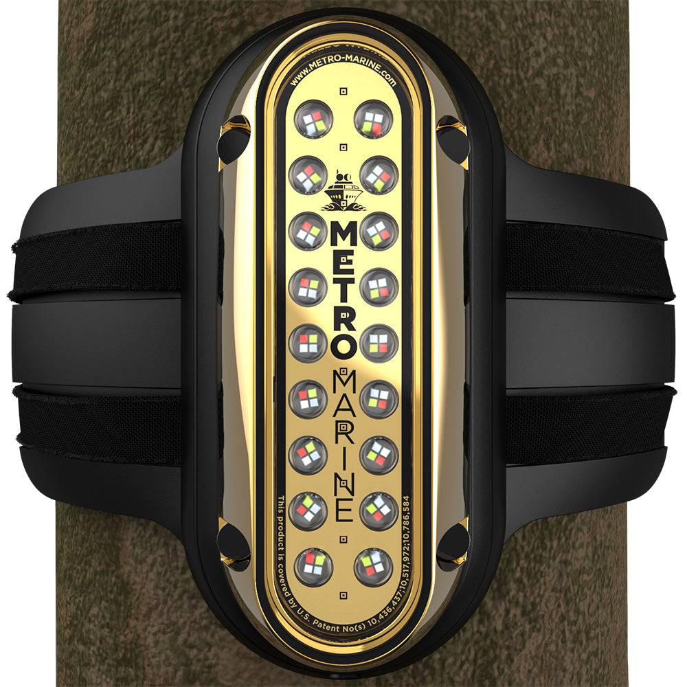 Metro Marine High-Output Vertical Piling Mount Light w/Intelligent Full Spectrum LEDs - RGBW, 90 Beam [F-PME1-V-FS-90] - Twin Screws Marine Service