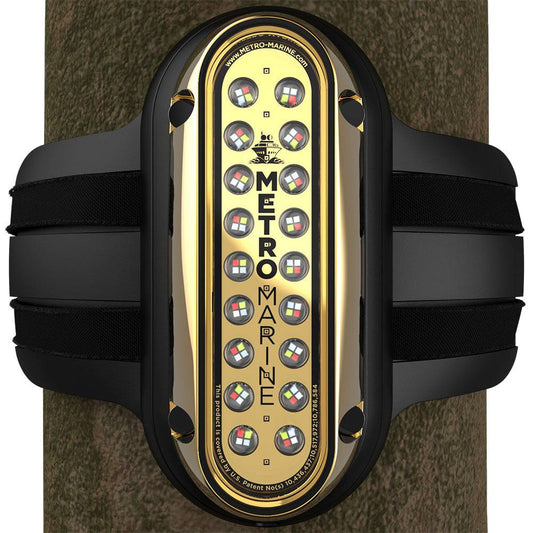 Metro Marine High-Output Vertical Piling Mount Light w/Intelligent Full Spectrum LEDs - RGBW, 90 Beam [F-PME1-V-FS-90] - Twin Screws Marine Service