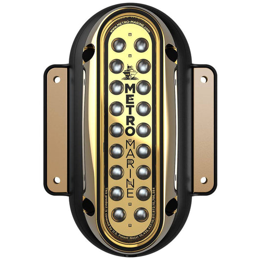 Metro Marine High-Output Vertical Surface Mount Light w/Intelligent Monochromatic LEDs - Green, 45 Beam [F-SME1-V-G3-45] - Twin Screws Marine Service