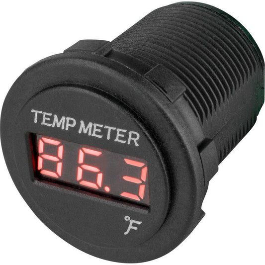 Sea-Dog Round Red LED Temperature Meter [421618-1] - Twin Screws Marine Service
