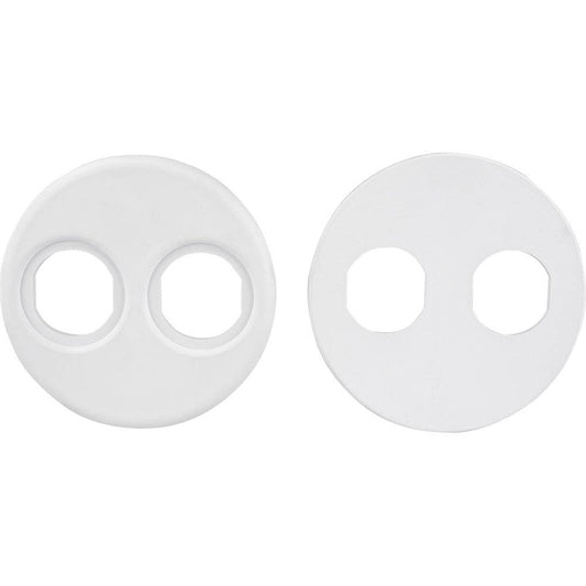 Sea-Dog 4" Gauge Power Socket Adapter Mounting Plate - White [426104-1] - Twin Screws Marine Service