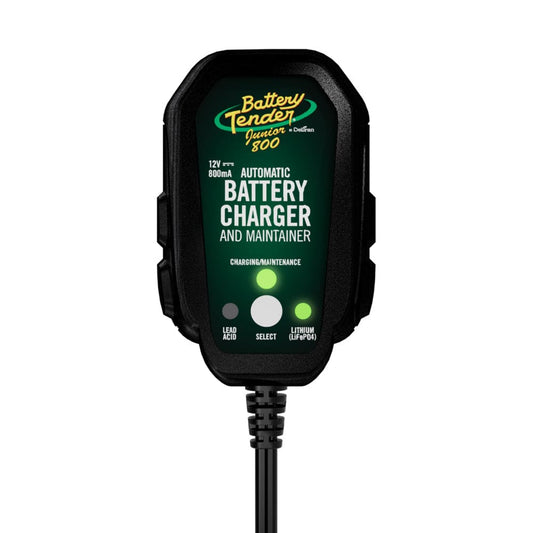 Battery Tender 12V, 800mA Lead Acid/Lithium Selectable Battery Charger [022-0199-DL-WH] - Twin Screws Marine Service