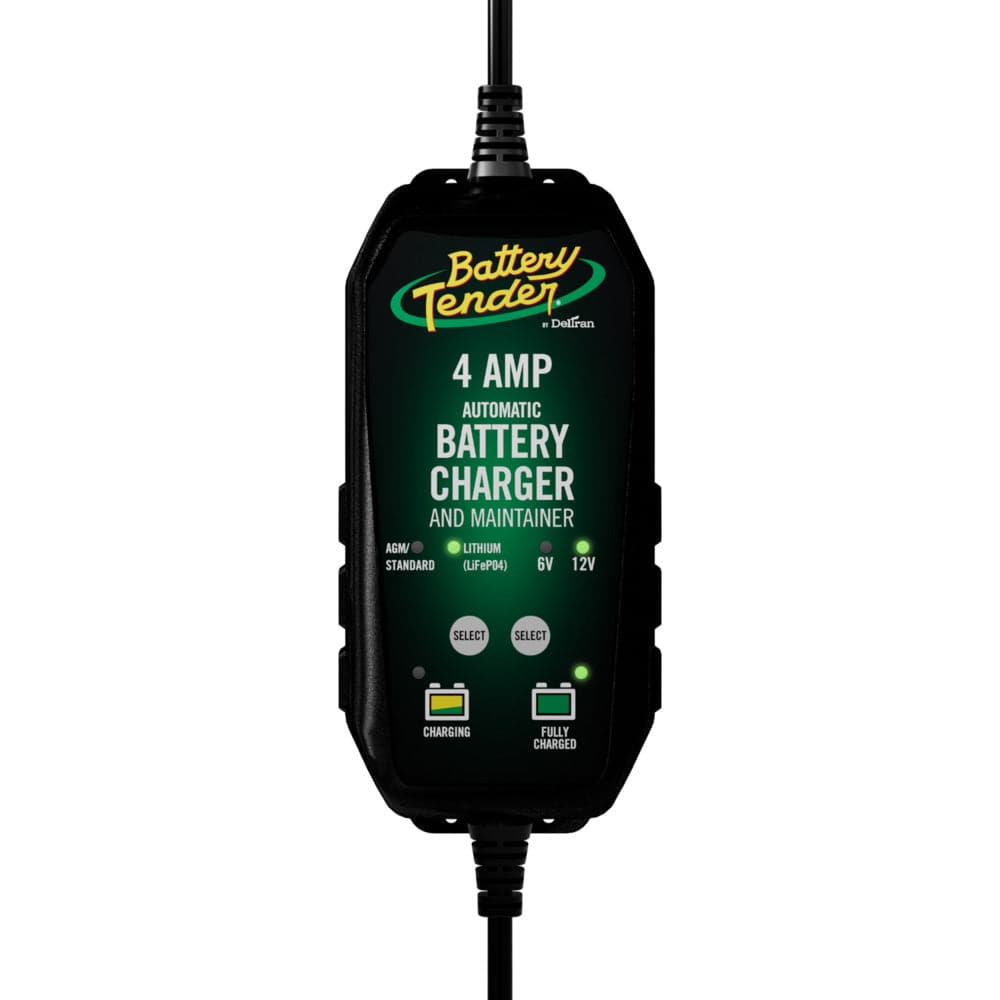 Battery Tender 6V/12V, 4A Lead Acid  Lithium Selectable Battery Charger [022-0209-BT-WH] - Twin Screws Marine Service