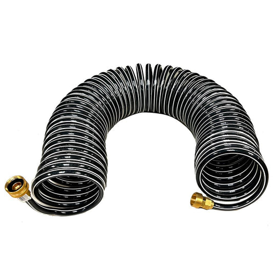 Trident Marine Coiled Wash Down Hose w/Brass Fittings - 25 [167-25] - Twin Screws Marine Service