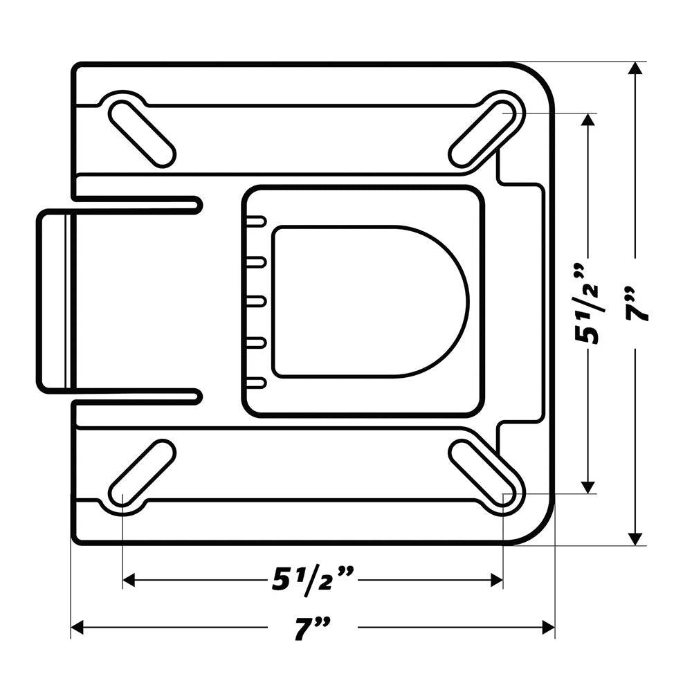 Wise 7" Swivel w/Quick Release Bracket [8WD7SQR] - Twin Screws Marine Service