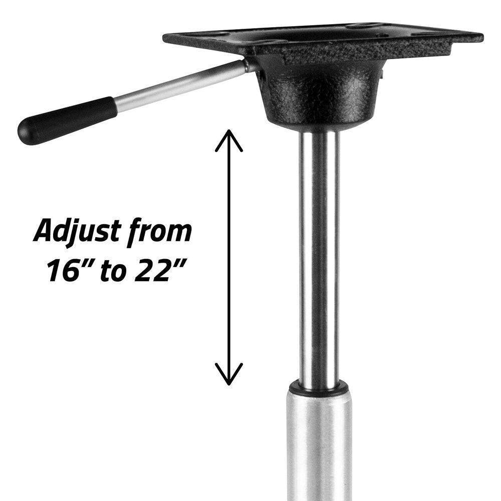 Wise Threaded Power Rise Sit Down Pedestal [8WD3003] - Twin Screws Marine Service