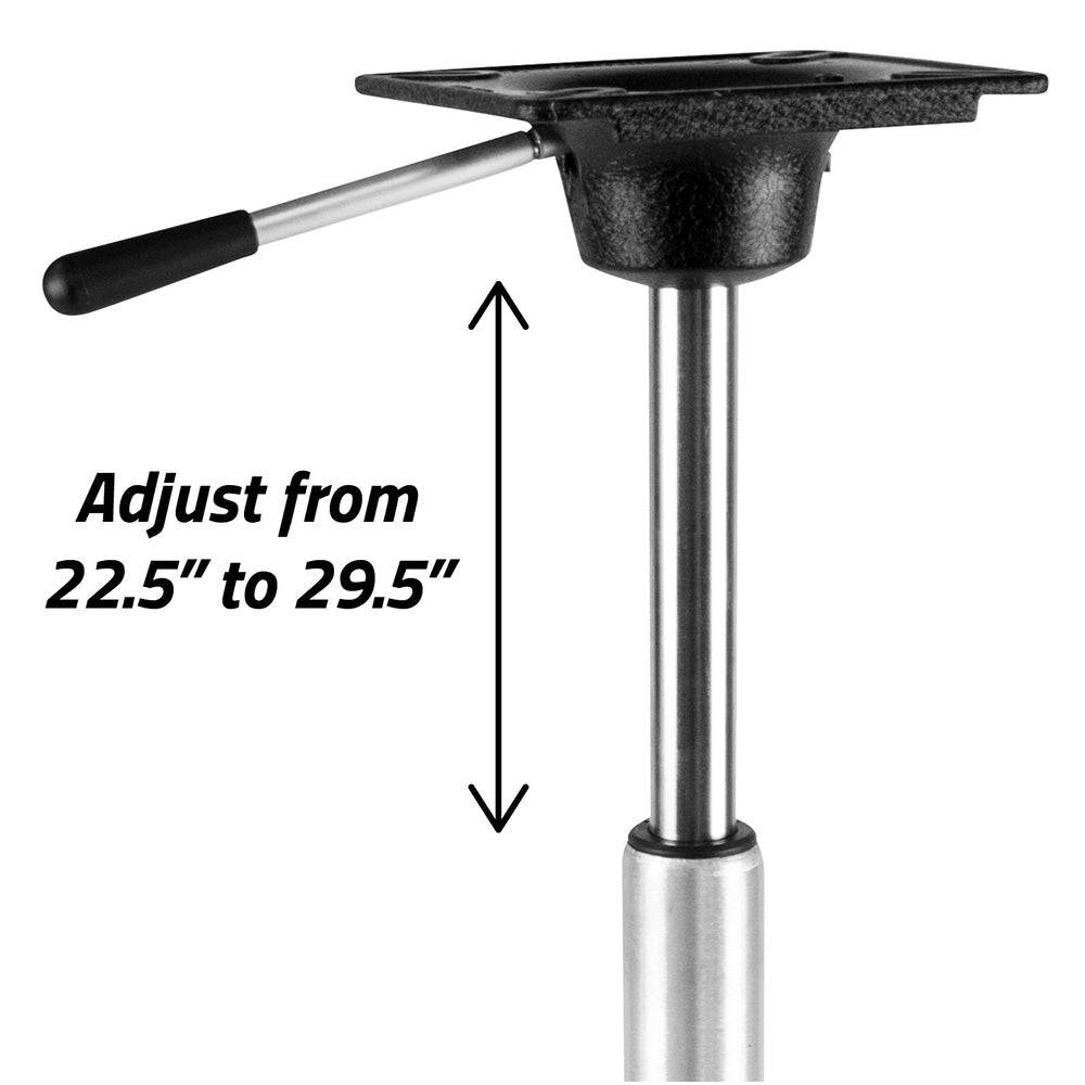 Wise King Pin Power Rise Pedestal - Adjusts 22.56" to 29.5" [8WD2002] - Twin Screws Marine Service