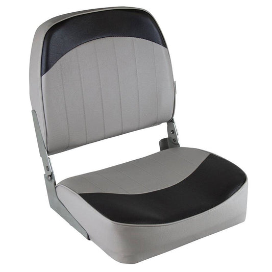 Wise Standard Low-Back Fishing Seat - Grey/Charcoal [8WD734PLS-664] - Twin Screws Marine Service