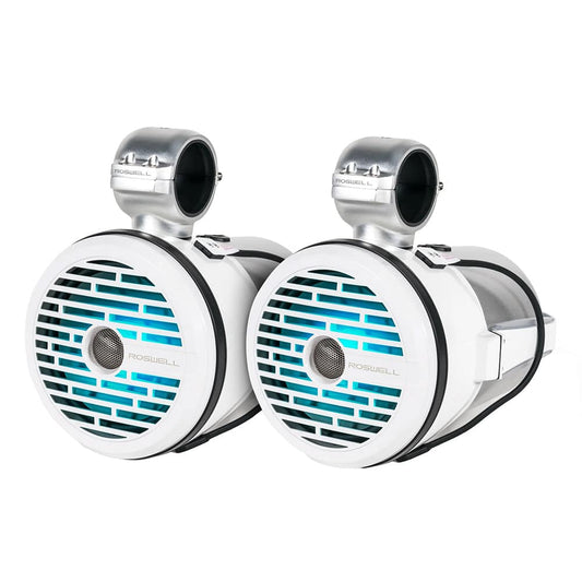 Roswell R1 8 Tower Speakers - White - 100W RMS  200W Peak Power [C920-1710] - Twin Screws Marine Service