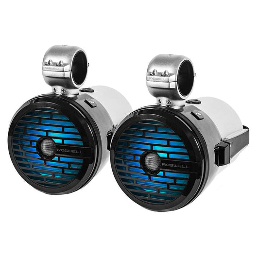 Roswell R1 8 Tower Speakers - Black - 100W RMS  200W Peak Power [C920-1711] - Twin Screws Marine Service