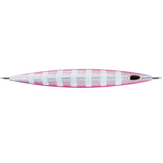 Williamson Kensaki 220 Jig - 6.75" - 7.75oz - Silver Pink Zebra [KSJ220SPZ] - Twin Screws Marine Service