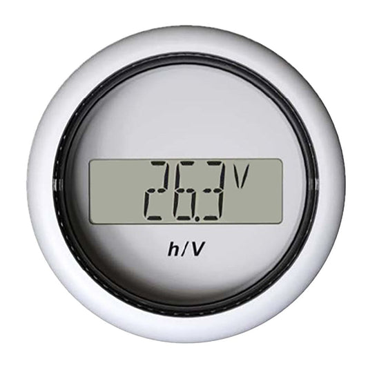 Veratron 52MM (2-1/16") ViewLine Hour Counter-Voltmeter - White [B00006302] - Twin Screws Marine Service