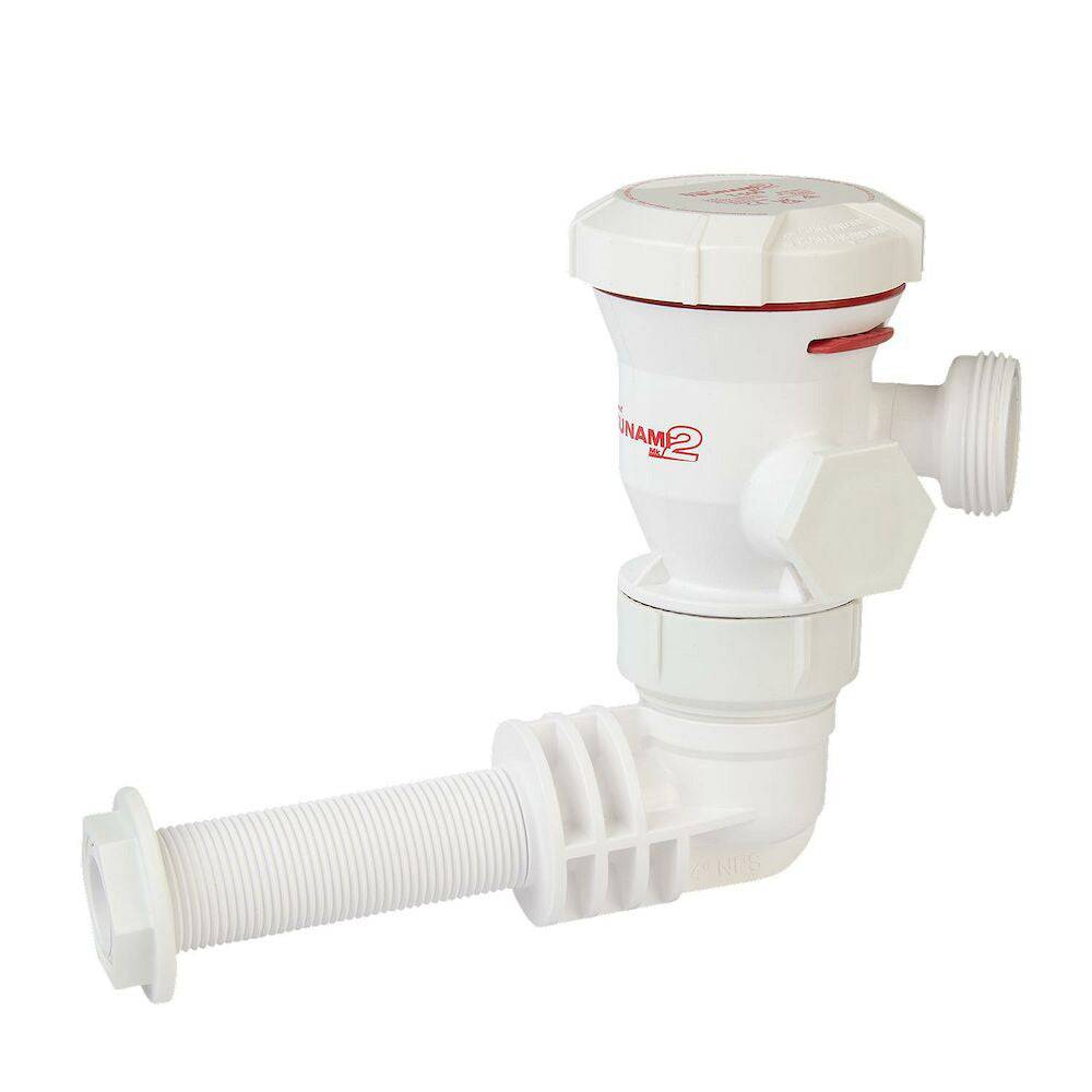 Attwood Tsunami Mk2 T500 Aerator - 12V - 90-Degree Inlet [5644-4] - Twin Screws Marine Service