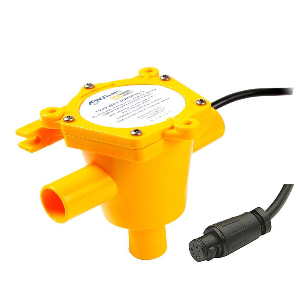 Whale 2-Way Waste Manifold - 12 Cable - 3/4" Ports [WM1984B] - Twin Screws Marine Service