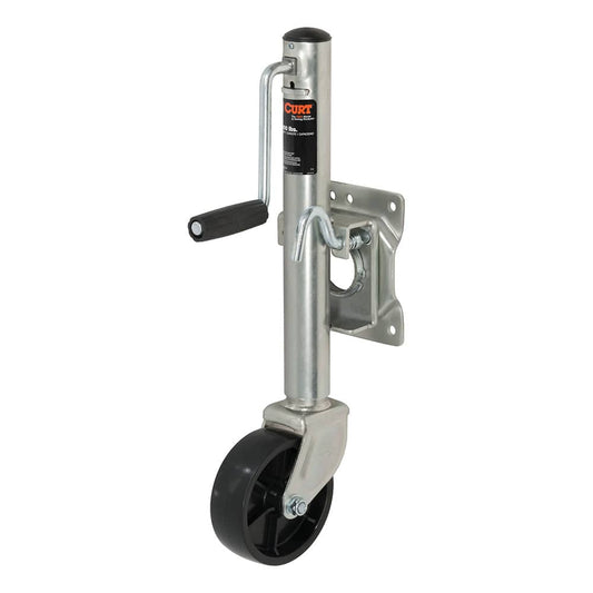 CURT Marine Jack w/6 Wheel - 1,000 lbs - Adjust Vertically 10" [28101] - Twin Screws Marine Service