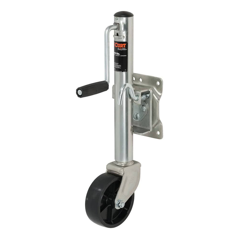 CURT Marine Jack w/6 Wheel - 1,200 lbs - Adjust Vertically 10" [28113] - Twin Screws Marine Service