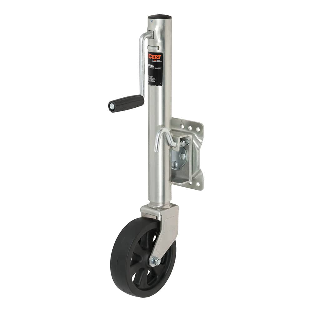 CURT Marine Jack w/8 Wheel - 1,500 lbs - Adjust Vertically 10" [28116] - Twin Screws Marine Service