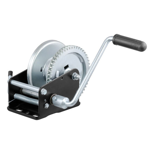 CURT Hand Crank 1700 lb. Winch - 8" Handle [29427] - Twin Screws Marine Service