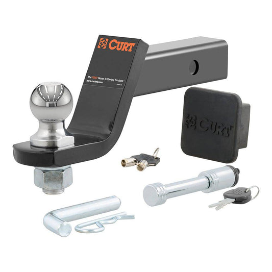 CURT Towing Starter Kit w/2" Ball - 2" Shank - 7,500 lbs - 4" Drop [45554] - Twin Screws Marine Service