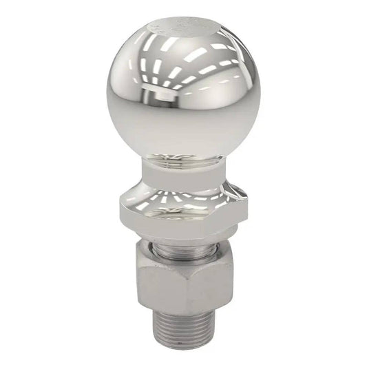 CURT 2-5/16" Trailer Ball - 1" x 2-1/8" Shank - 7,500 lbs - Stainless Steel [40084] - Twin Screws Marine Service