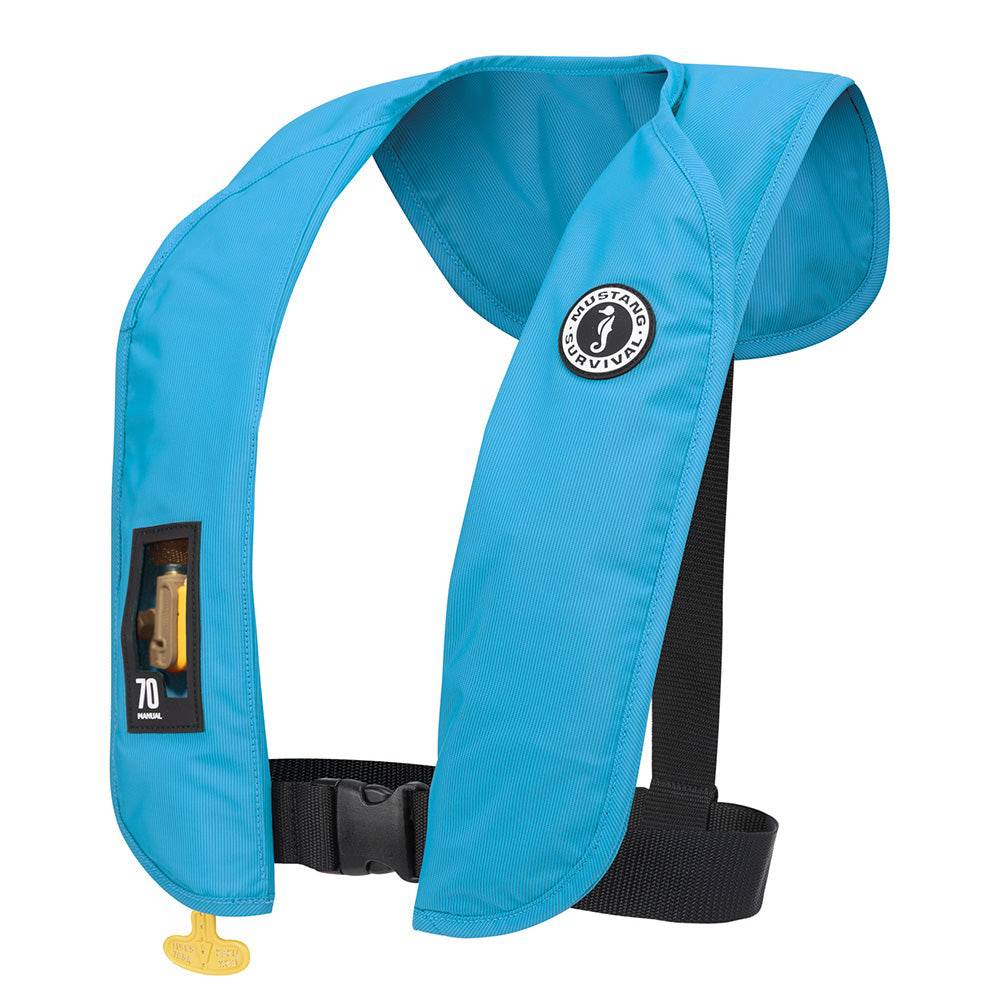 Mustang MIT 70 Manual Inflatable PFD - Azure (Blue) [MD4041-268-0-202] - Twin Screws Marine Service