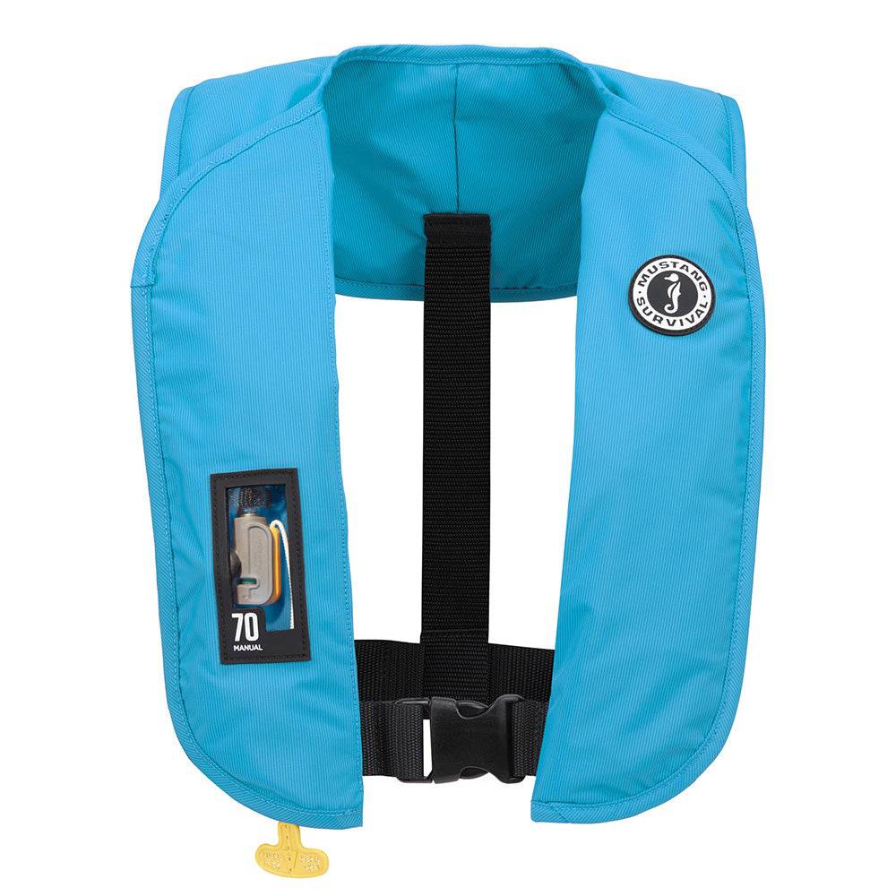Mustang MIT 70 Manual Inflatable PFD - Azure (Blue) [MD4041-268-0-202] - Twin Screws Marine Service