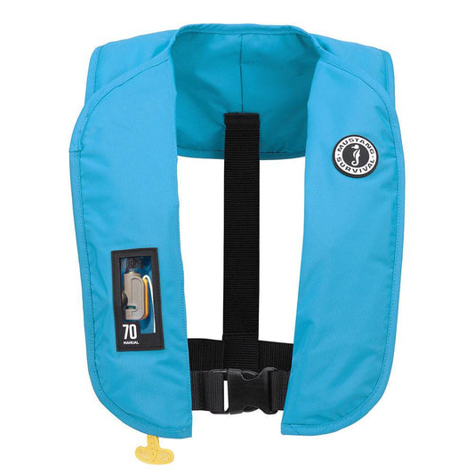 Mustang MIT 70 Manual Inflatable PFD - Azure (Blue) [MD4041-268-0-202] - Twin Screws Marine Service