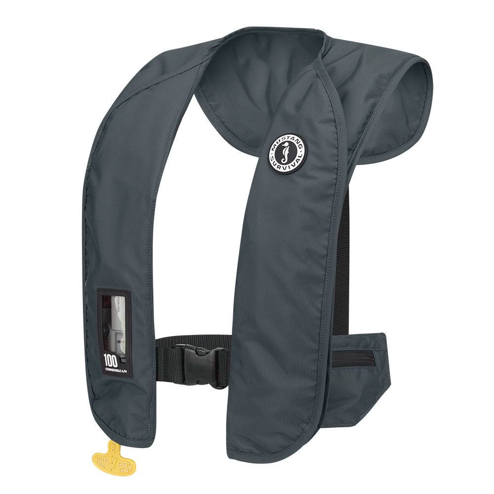 Mustang MIT 100 Convertible Inflatable PFD - Admiral Grey [MD2030-191-0-202] - Twin Screws Marine Service