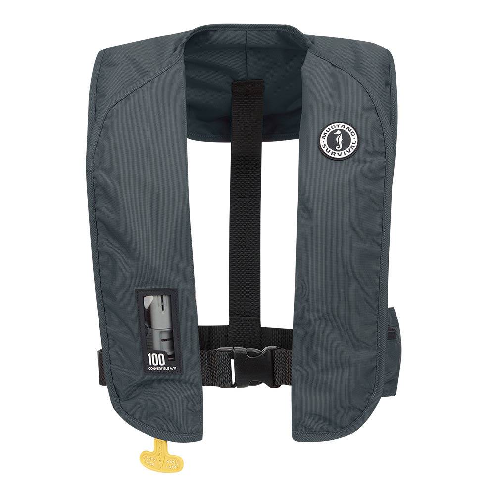 Mustang MIT 100 Convertible Inflatable PFD - Admiral Grey [MD2030-191-0-202] - Twin Screws Marine Service